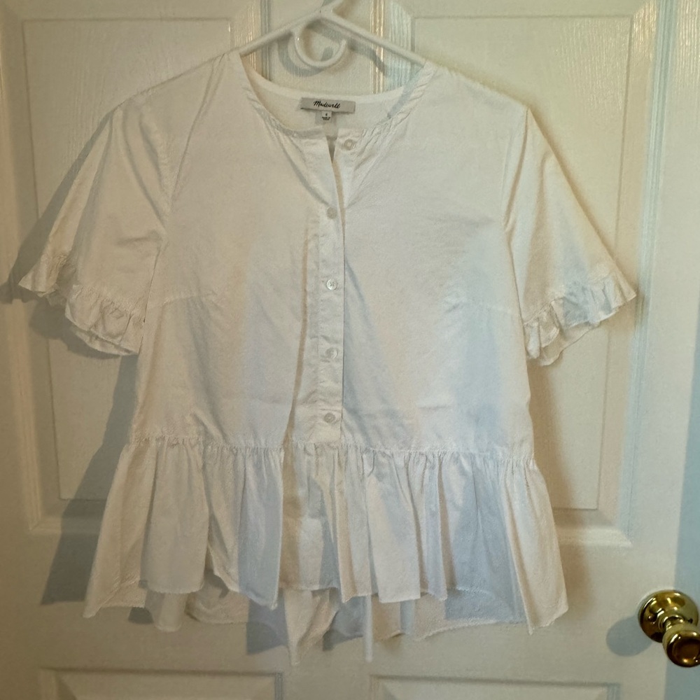 Madewell peplum blouse